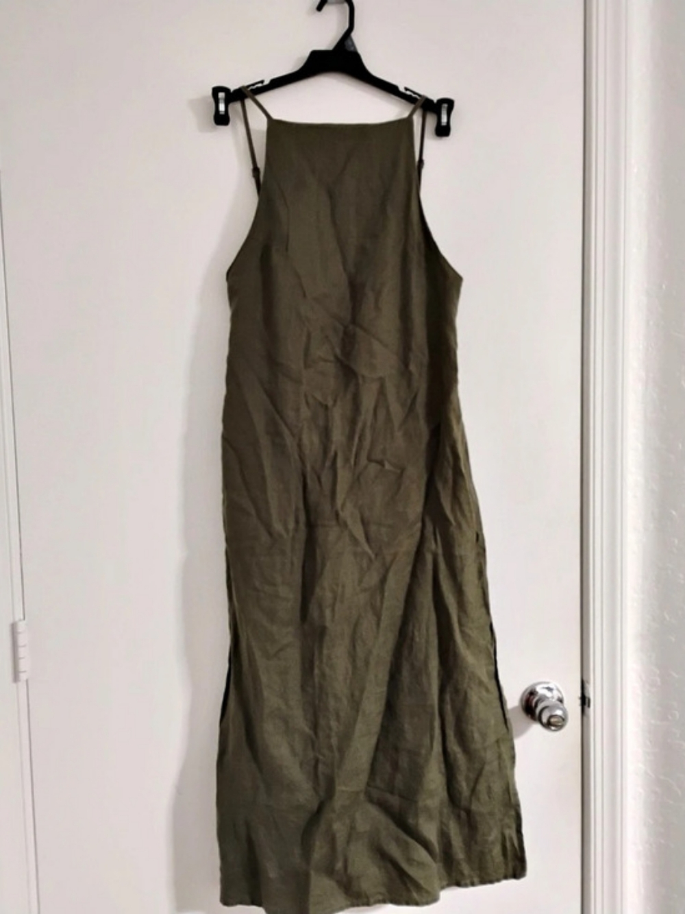 new york laundry Maxi Slip Dress in Green Size Small